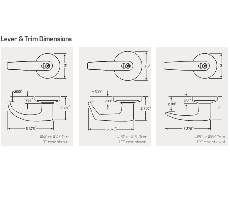 9K-Lever and trims